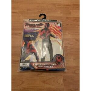 Spiderman Spider-Verse Boys Costume Halloween Child Size Medium 8-10